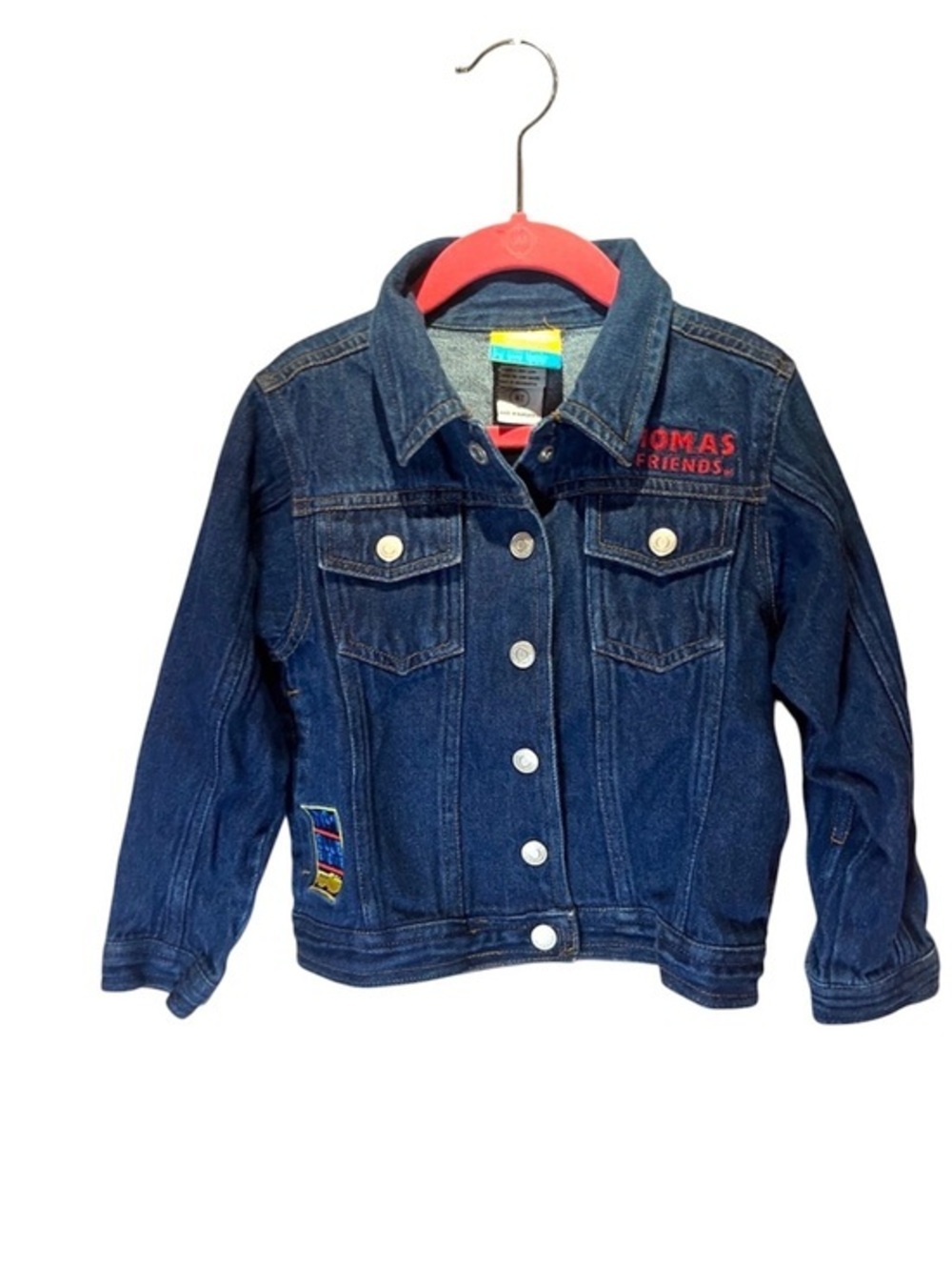 Thomas the Tank Engine Kid’s Embroidered Jean Jacket Size 4T Thomas and Friends